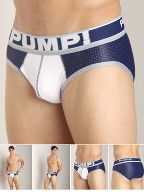 PUMP! Men's Navy & White Briefs